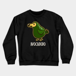 Funny Kawaii Avocado Guacamole Cute Dodo Bird Cartoon Crewneck Sweatshirt